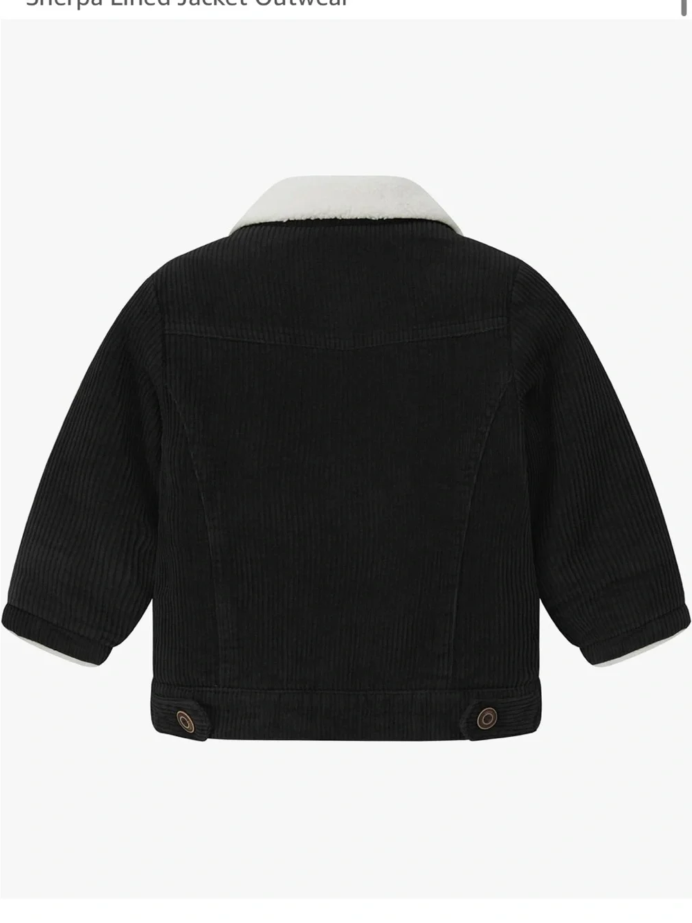 NWT Kids Corduroy Sherpa Lined Jacket Size 4